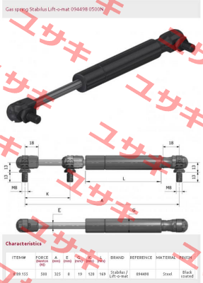 094498/500N Stabilus