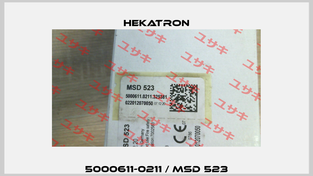 5000611-0211 / MSD 523 Hekatron