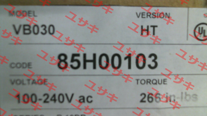 85H00103 VB030 HT Valbia