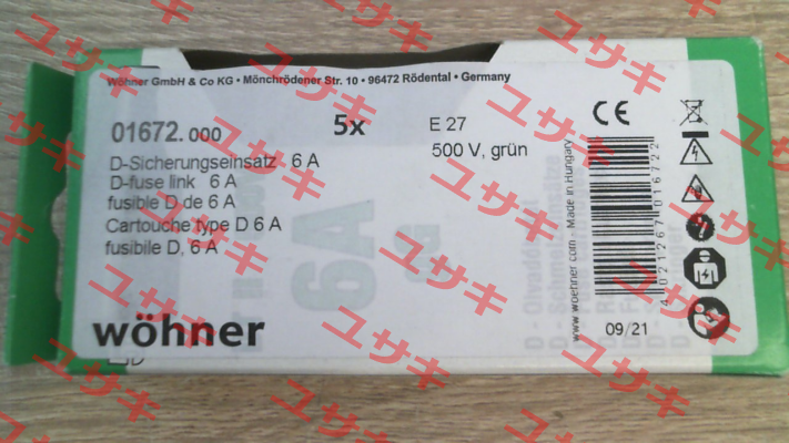 01672 (pack x5) Wöhner