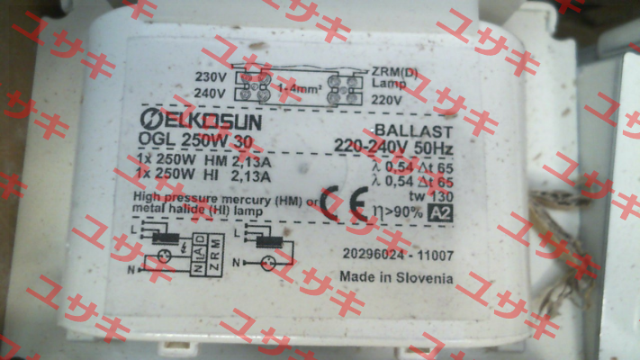 20296024 / OGL 250 W 30 220-240/50 030A084 Tridonic
