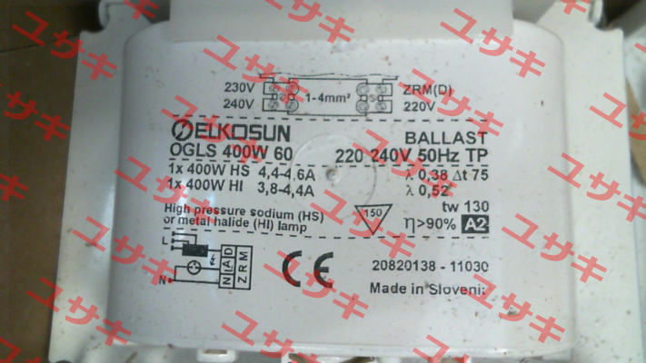20820138 / OGLS 400W 60 220-240/50 060A114TP Tridonic
