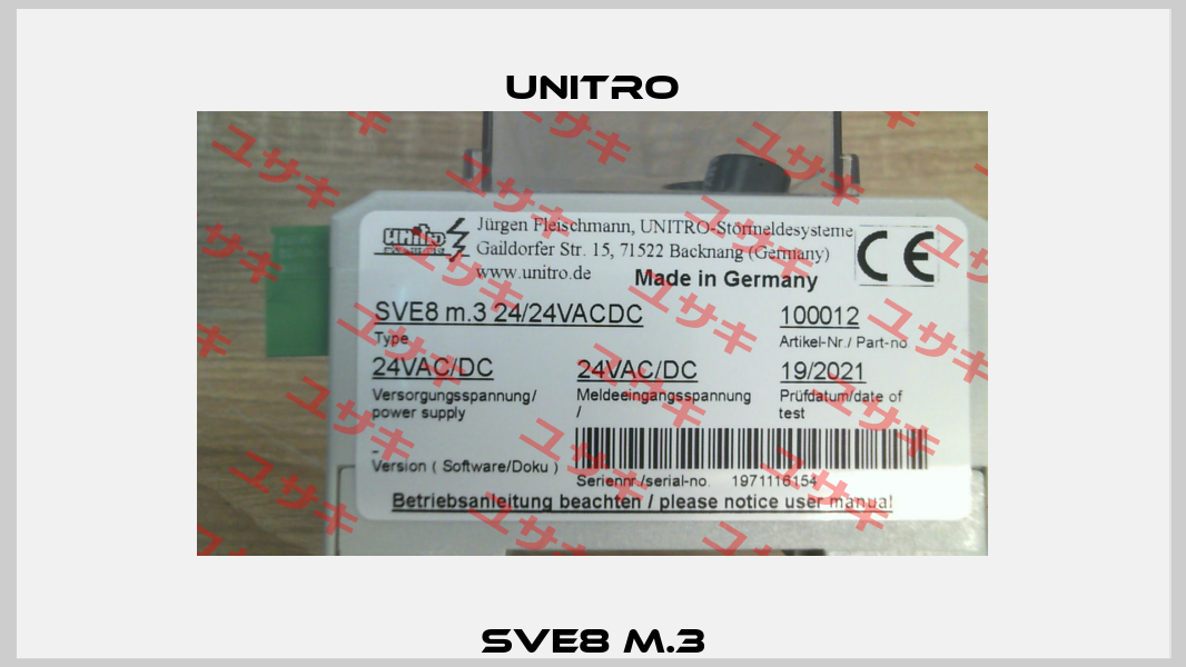 SVE8 m.3 Unitro