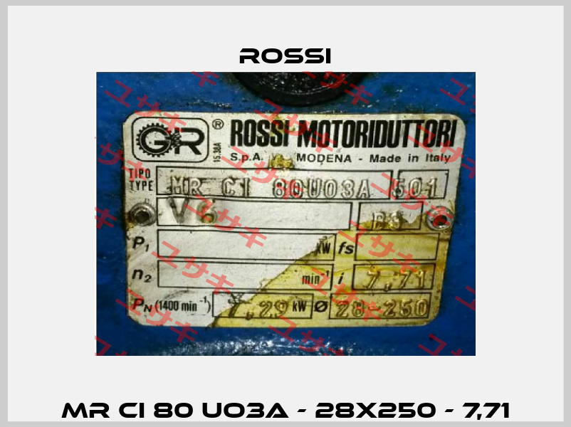 MR CI 80 UO3A - 28x250 - 7,71 Rossi