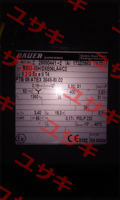 BS03-38H/DXE06LA4/C2  Bauer