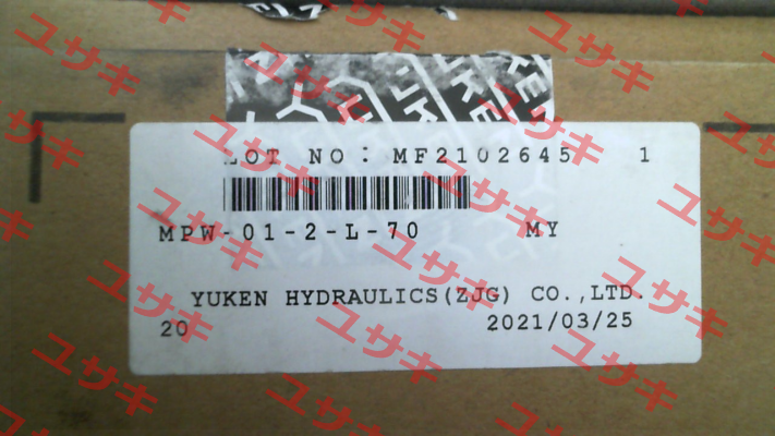 MPW-01-2-L-70 Yuken