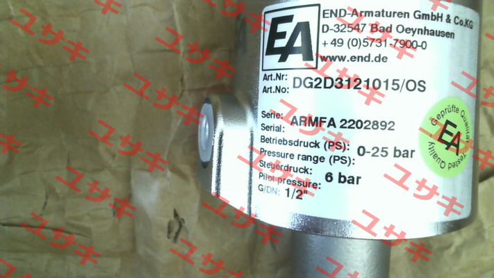DG2D3121015/OS End Armaturen