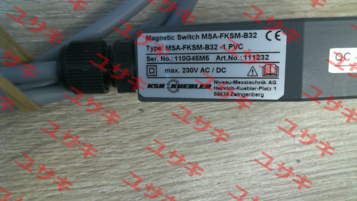 MSA-FKSM-B32 -1 PVC Ksr Kuebler