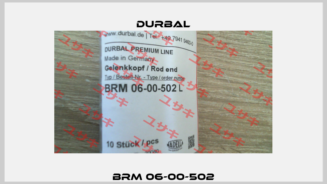 BRM 06-00-502 Durbal
