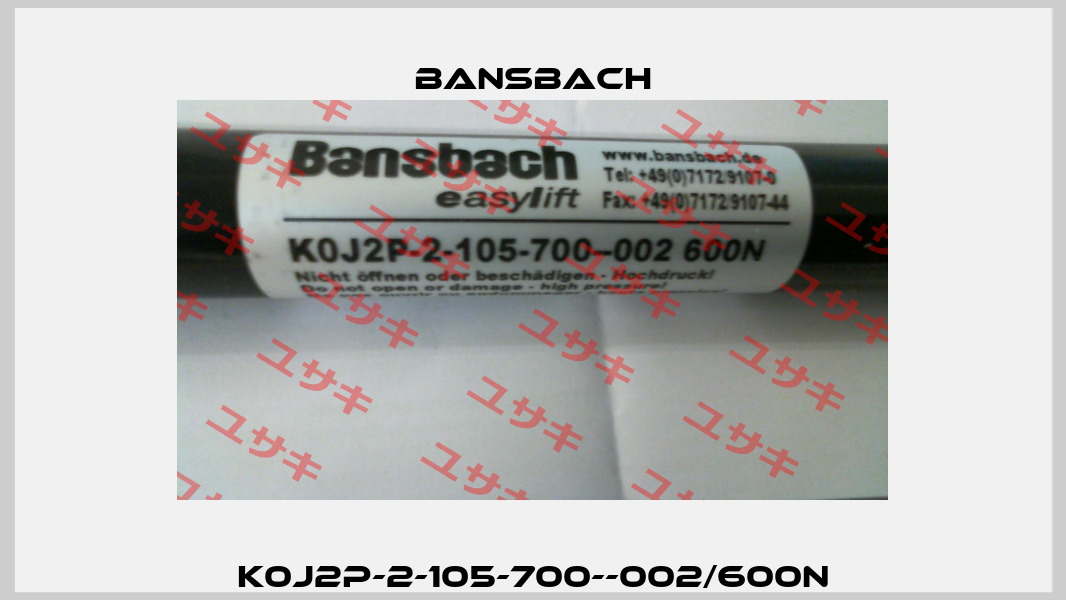 K0J2P-2-105-700--002/600N Bansbach