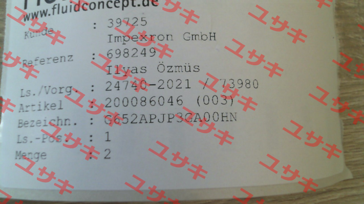 200086046 / G652APJP3GA00HN Asco
