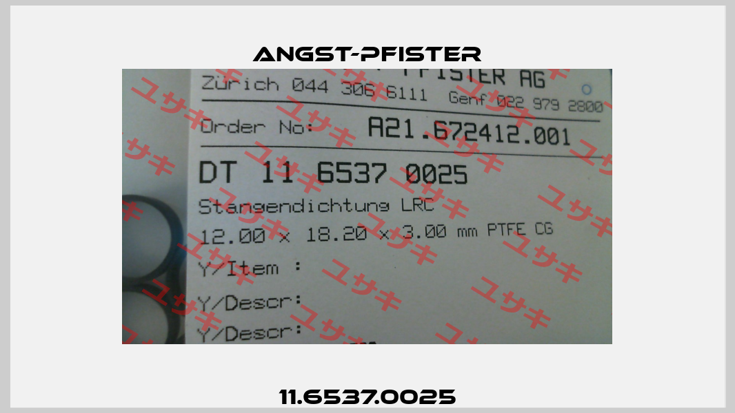 11.6537.0025 Angst-Pfister