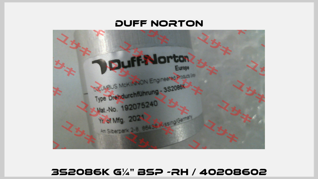 3S2086K G¼" BSP -RH / 40208602 Duff Norton