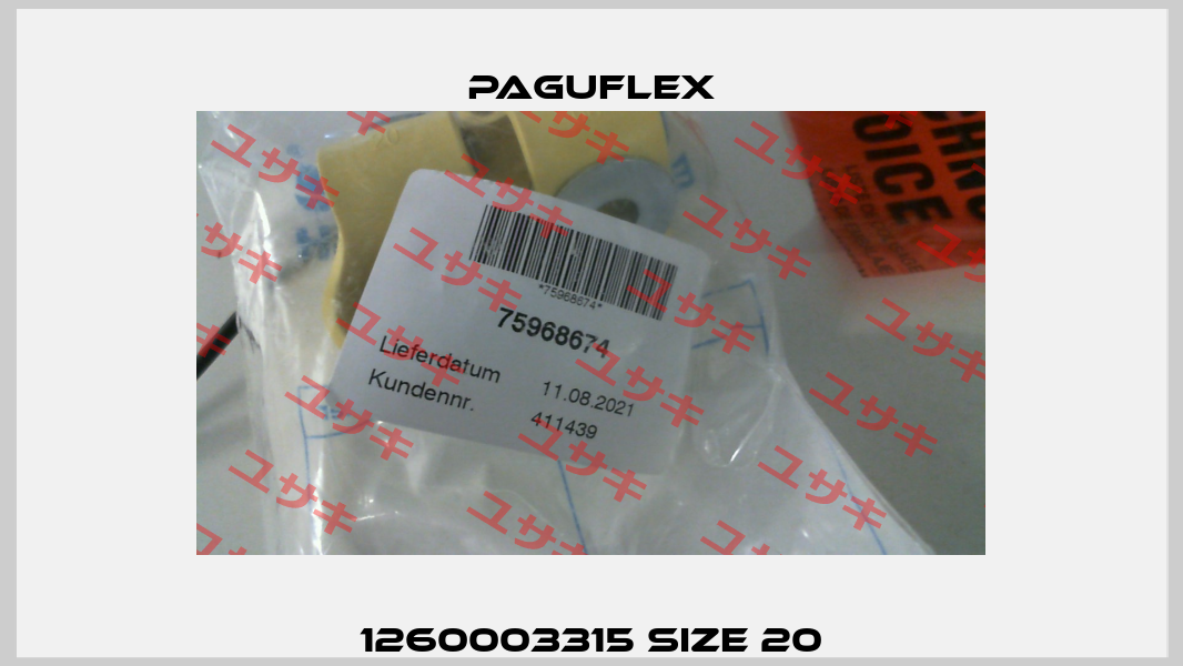 1260003315 size 20 Paguflex