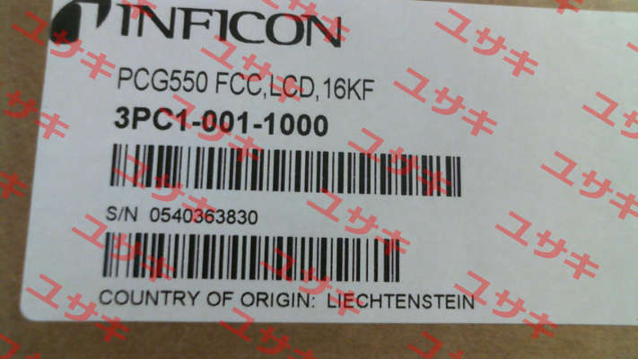 3PC1-001-1000 	PCG550 FCC,LCD,16KF Inficon