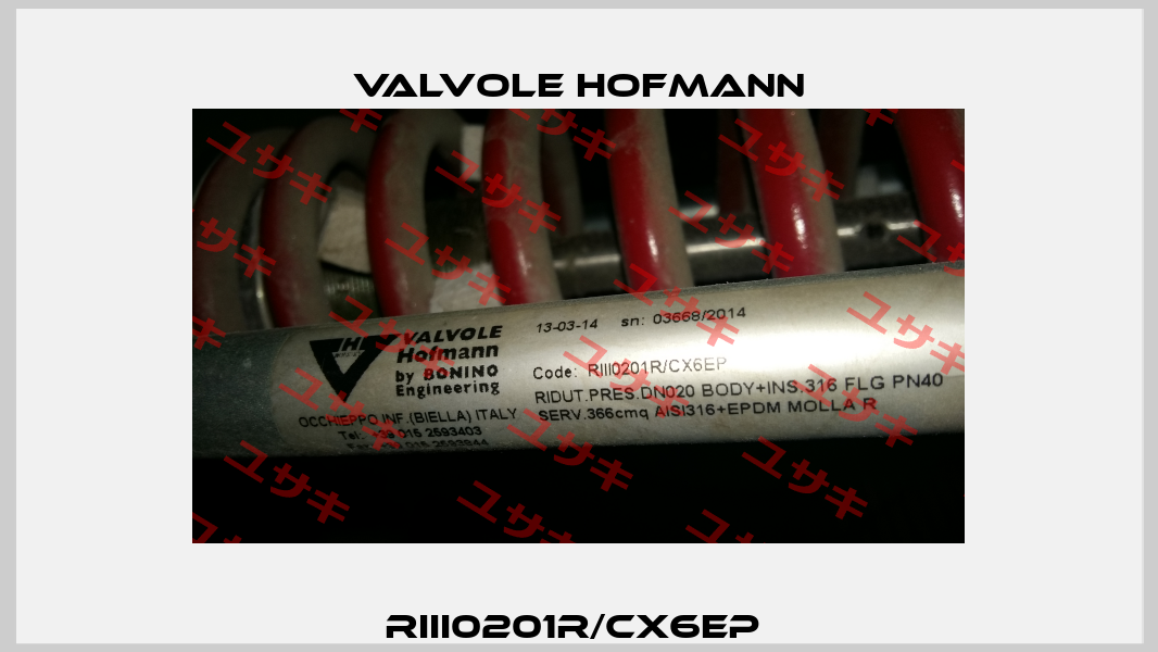 RIII0201R/CX6EP  Valvole Hofmann
