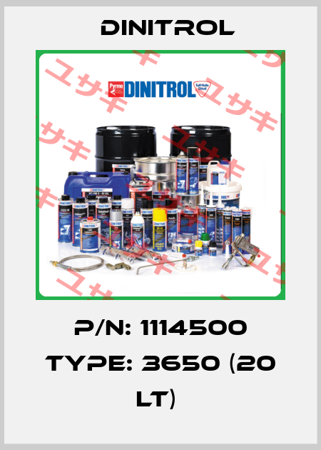 P/N: 1114500 Type: 3650 (20 lt)  Dinitrol