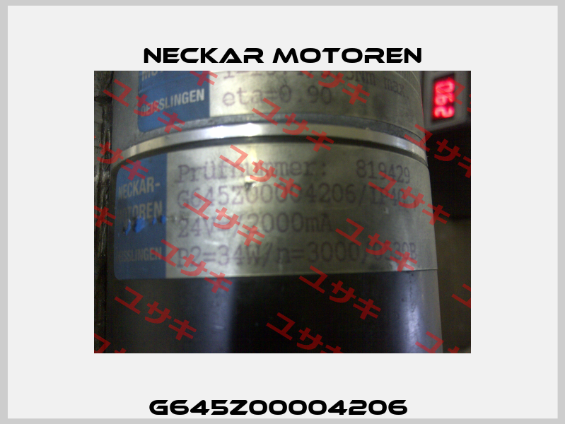 G645Z00004206  Neckar Motoren