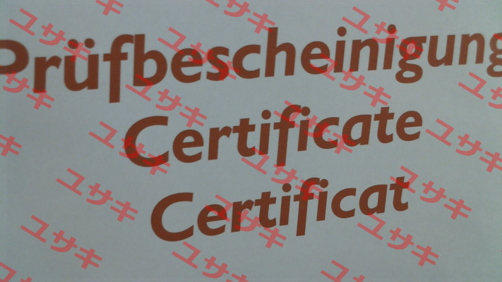 Inspection certificate for DTX-4000 Hans Schmidt