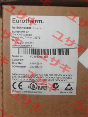 2604F/VH/1  Eurotherm