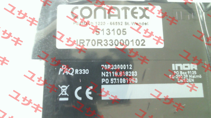p/n: IR70R33000102 type: IPAQ-R330 Conatex