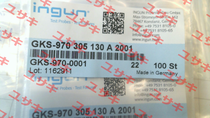 GKS-970-0001 / GKS-970 305 130 A 2001 Ingun