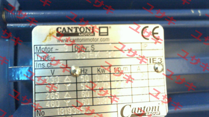 P/N: 1108A002425IE3, Type: 3SIEK 80-2A Cantoni
