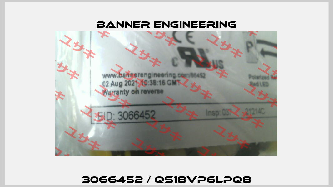3066452 / QS18VP6LPQ8 Banner Engineering