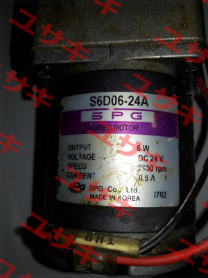 S6D06-24A Spg Motor