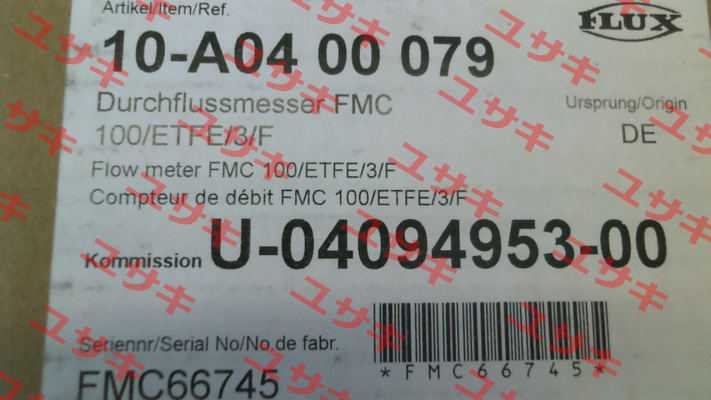 10-A04 00 079 / FMC 100/ETFE/3/F Flux (Sondermann)