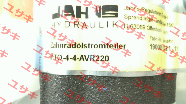 MTO-4-4-AVR220 Jahns hydraulik