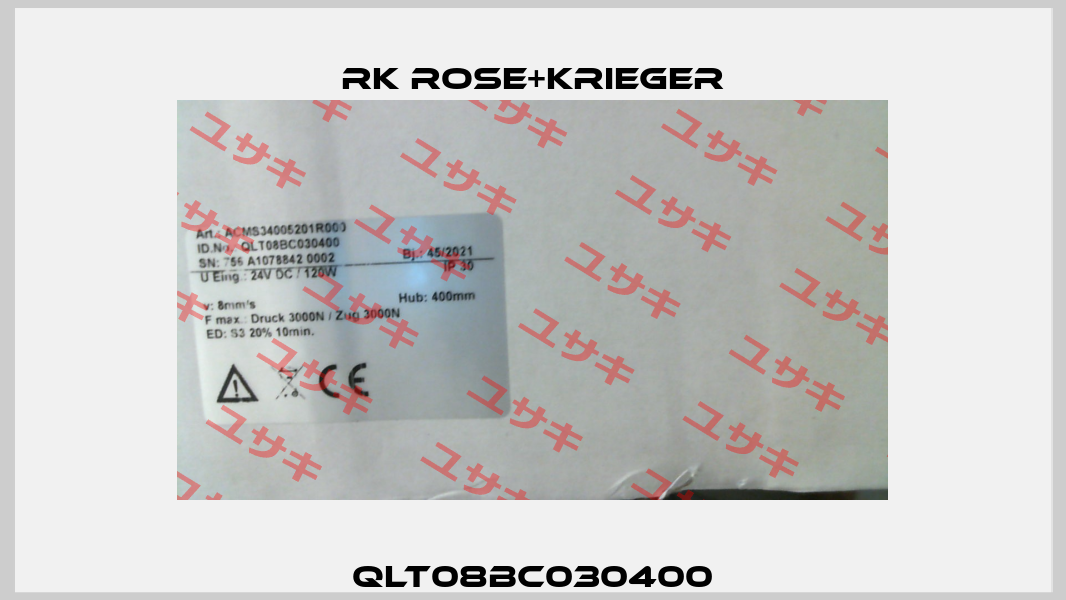 QLT08BC030400 RK Rose+Krieger