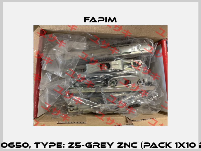 P/N: 0650, Type: Z5-GREY ZNC (pack 1x10 pcs) Fapim