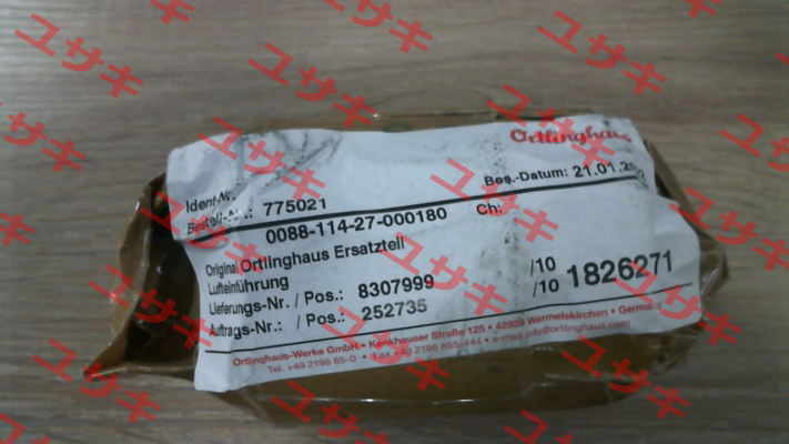 0088-114-27-000180,  spare part for 0086-006-02-000000 Ortlinghaus