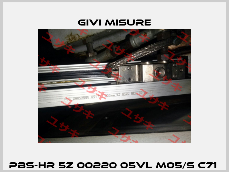 PBS-HR 5Z 00220 05VL M05/S C71  Givi Misure