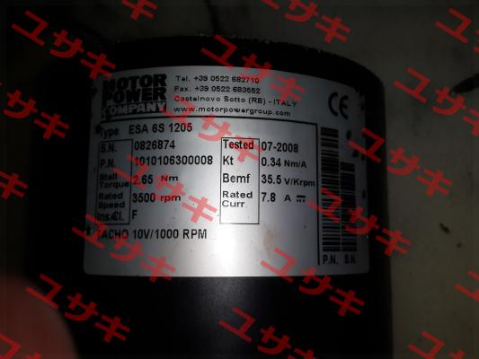 TYPE ESA 6S 1205 (OEM) Motor Power