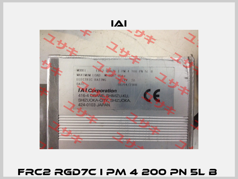 FRC2 RGD7C I PM 4 200 PN 5L B  IAI