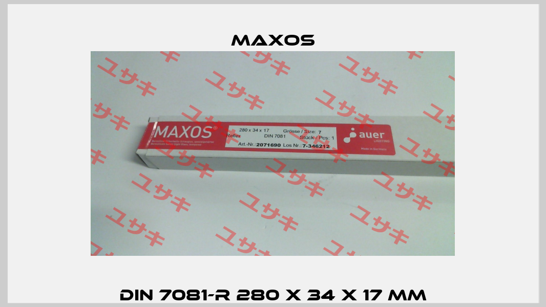 DIN 7081-R 280 x 34 x 17 mm Maxos