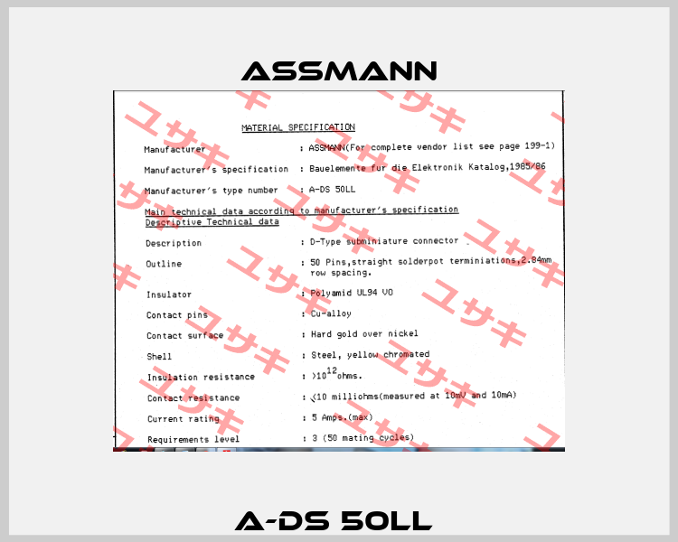 A-DS 50LL  Assmann