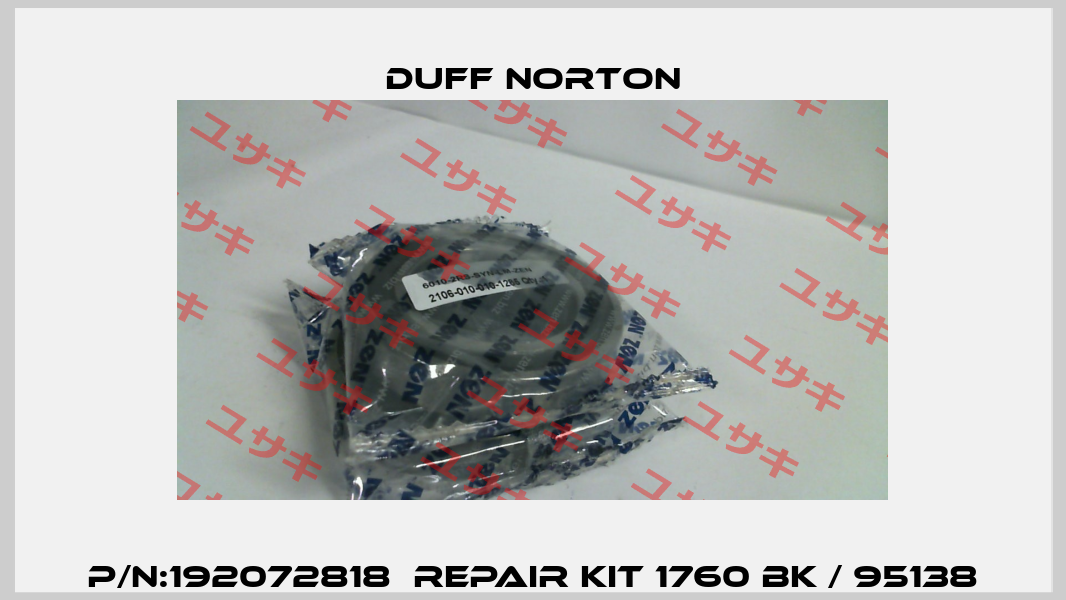 P/N:192072818  Repair Kit 1760 BK / 95138 Duff Norton