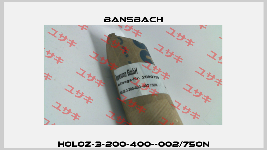 H0L0Z-3-200-400--002/750N Bansbach