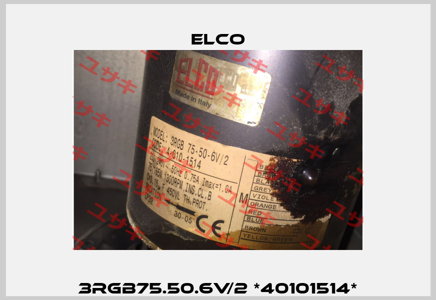 3RGB75.50.6V/2 *40101514* Elco