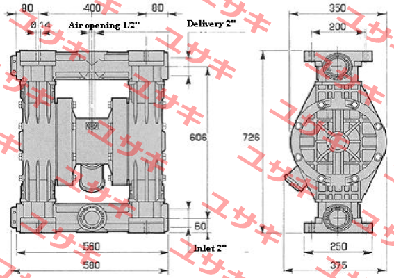 CENTRAL BODY FOR PUMP 502  Debem