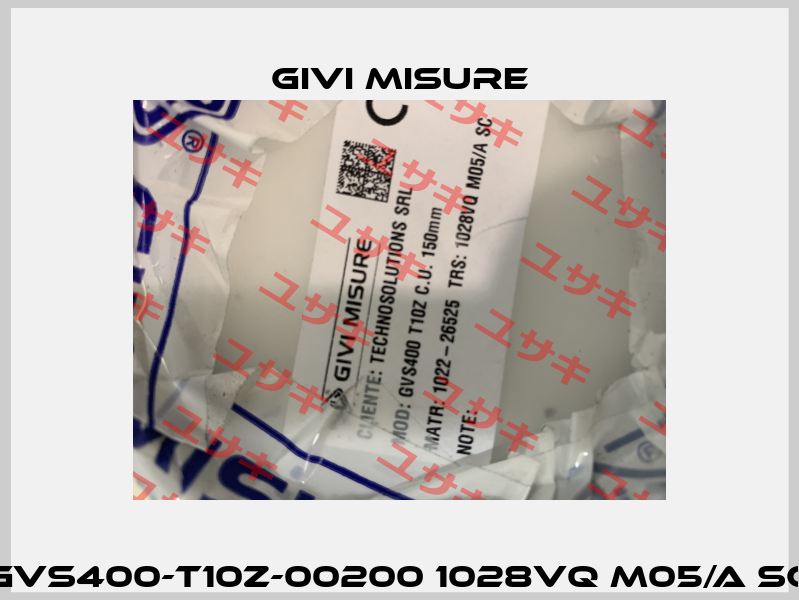 GVS400-T10Z-00200 1028VQ M05/A SC Givi Misure