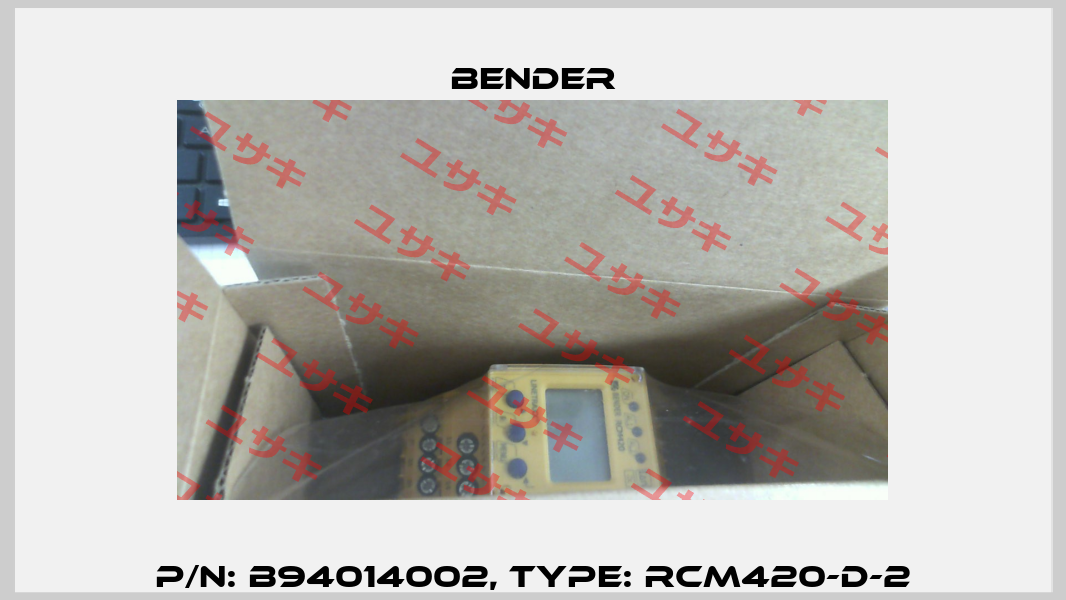 p/n: B94014002, Type: RCM420-D-2 Bender