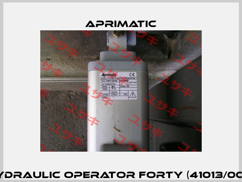 HYDRAULIC OPERATOR FORTY (41013/003) Aprimatic