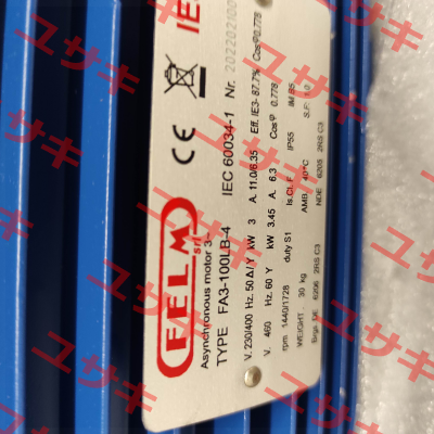 FA3 100LB-4 3 kW IE3 Felm