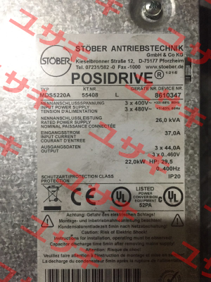 MDS5220A Stober