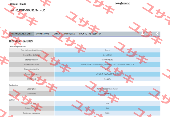 AE6/AP-3F4W Micro Detectors / Diell (now Datasensing)