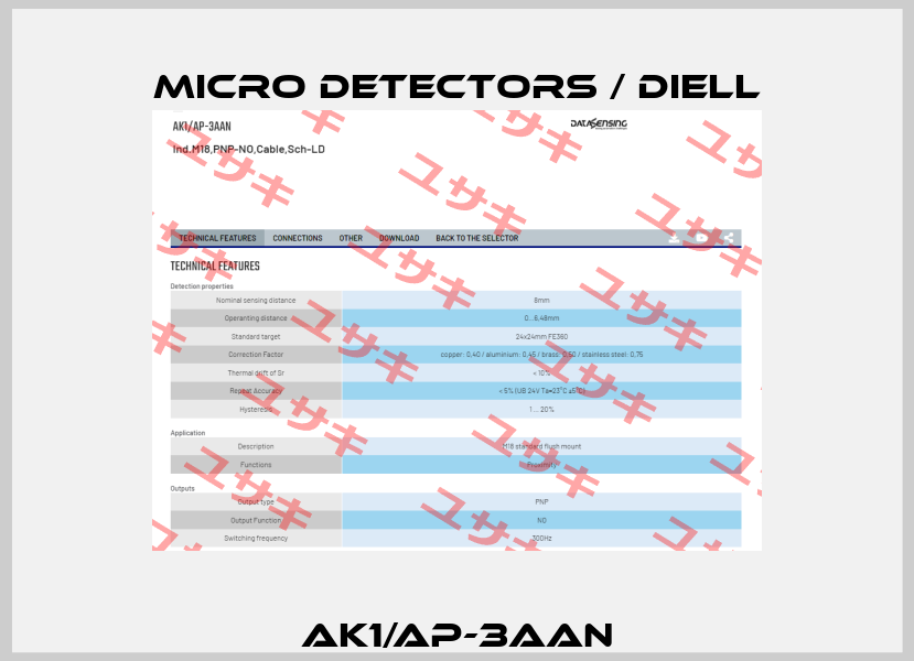 AK1/AP-3AAN Micro Detectors / Diell